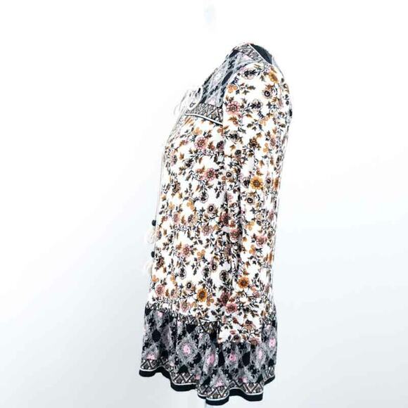 Altar'd State Tunic Boho Fall Floral Bell Sleeve - Picture 3 of 7